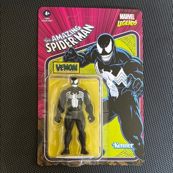 Marvel Legends Venom Action Figure - Black and White unpunched - Picture 1 of 2
